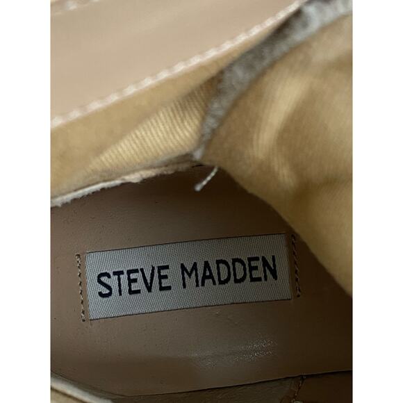Steve Madden Rainier Women's Brown Suede Leather Lace Up Studded Hiker Boots 8M - Picture 6 of 6